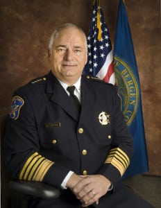 Bergen sheriff proposes a quarter million less for 2013 budget Bergen County Sheriff Michael Saudino