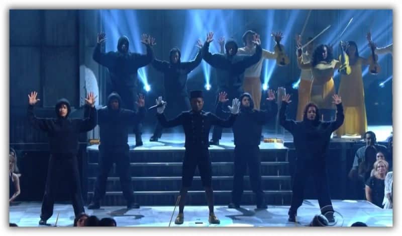 Should Stars Apologize for ‘Hands Up’ Ferguson Lie? Grammys-2015-Pharrell-Totally-Reinvented-Happy-with-Live-Performance-Video-472576-2-800x469