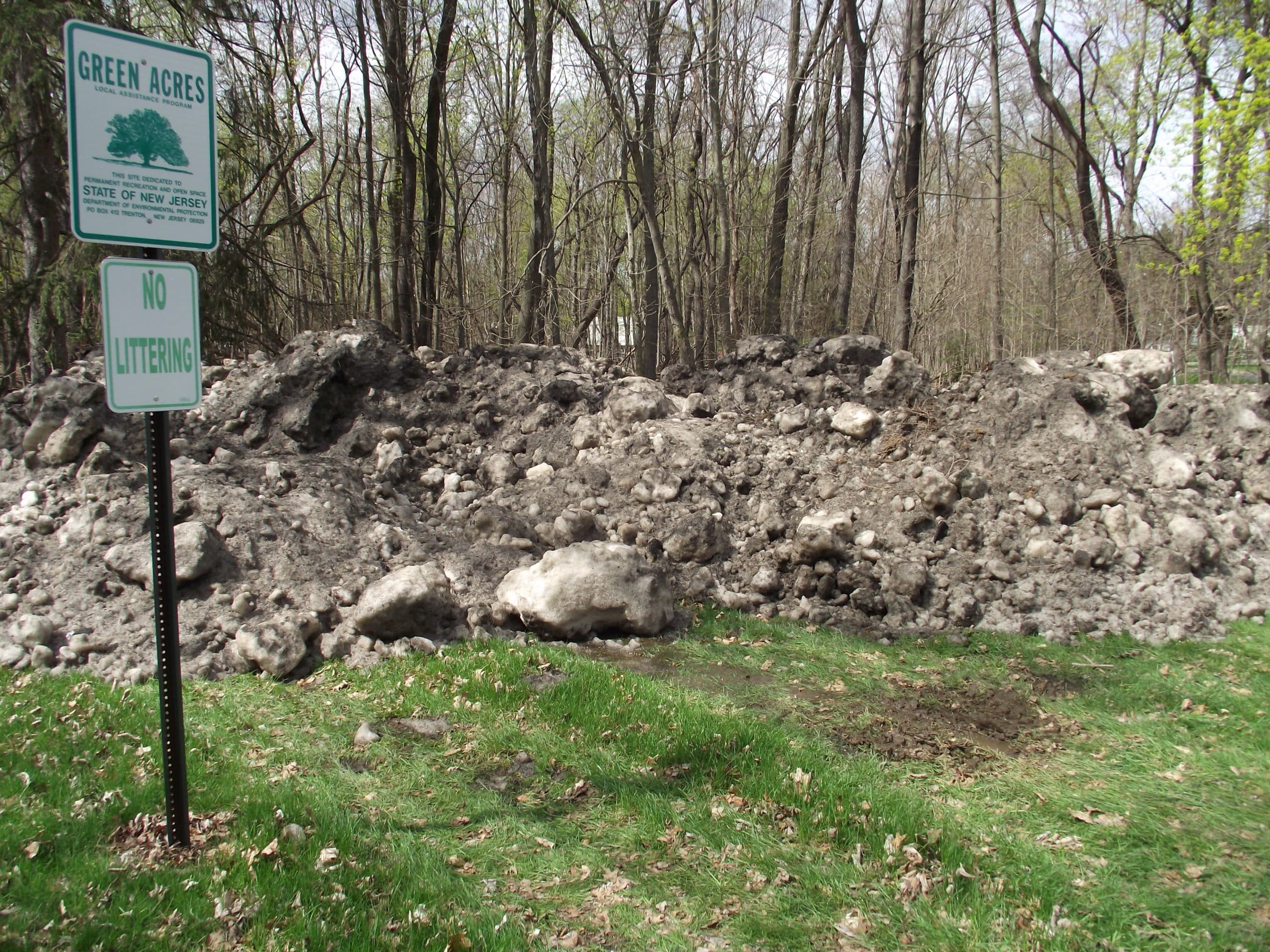 DUMP TRUCK LOADS OF SNOW DUMPED AT SCHEDLER PARK