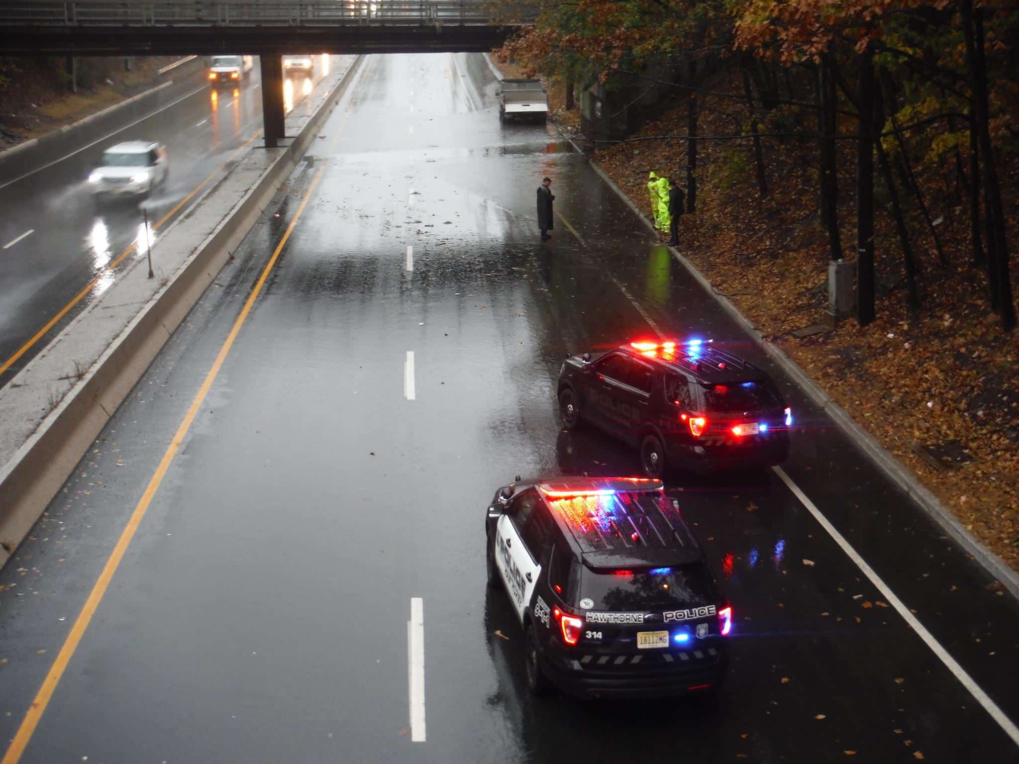 Route 2018 in Hawthorne Closed for a time Due to Flooding Sunday