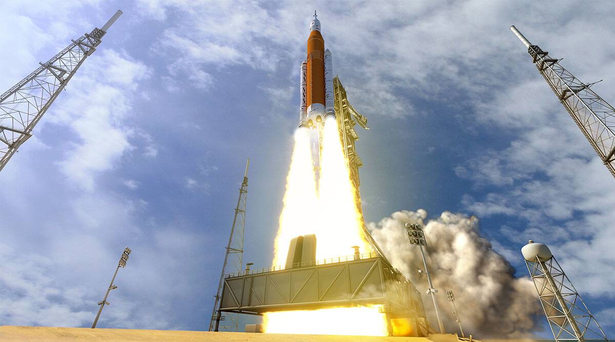 NASA Artemis Moon Program Mission SLS rocket launch 18363613