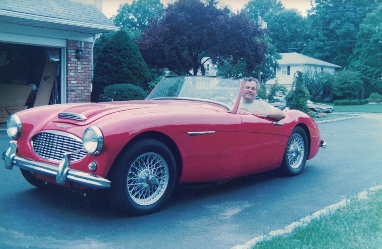 Dad in 59 Healey Don Demers e1686873379889
