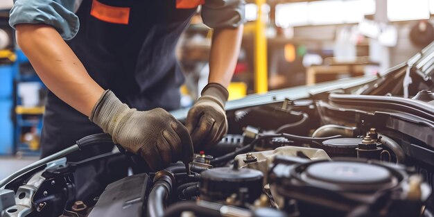 6 Ways to Protect Your Vehicle with Skilled Auto Repair and Maintenance skilled mechanic diligently fixing car engine handson busy auto repair shop concept automotive repair skilled mechanic car engine fixing handson auto shop 918839 39527 1820902973