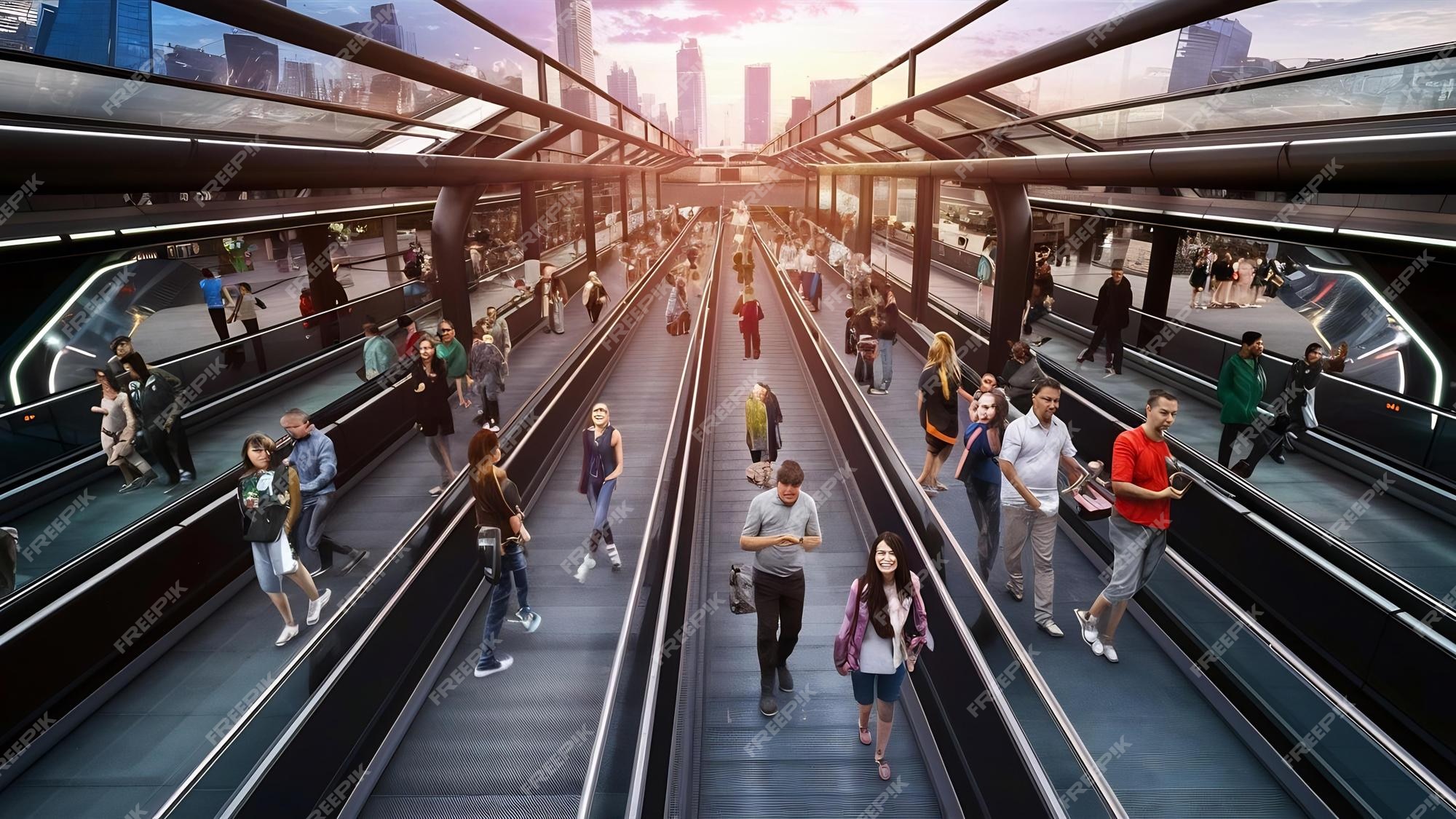 wide shot moving walkways autowalks 1182637 18170 1322701238