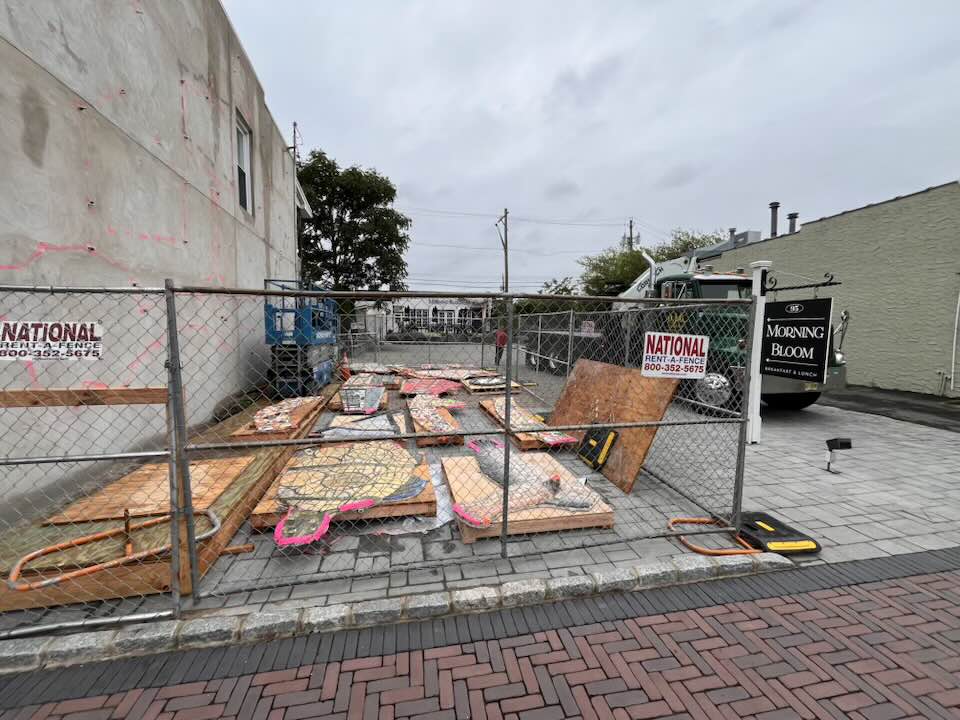 Allendale’s Centennial Mural Comes to Life: 15 Ceramic Panels Installed Ahead of Allendale Day 527300777 726859180338851 3616372526414201788 n