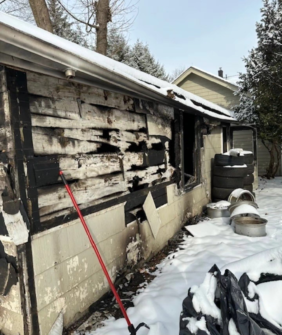 Christmas Day Blaze: Ridgewood Firefighters Battle Detached Garage Fire 605364719 1307976768023849 7674403890012353280 n