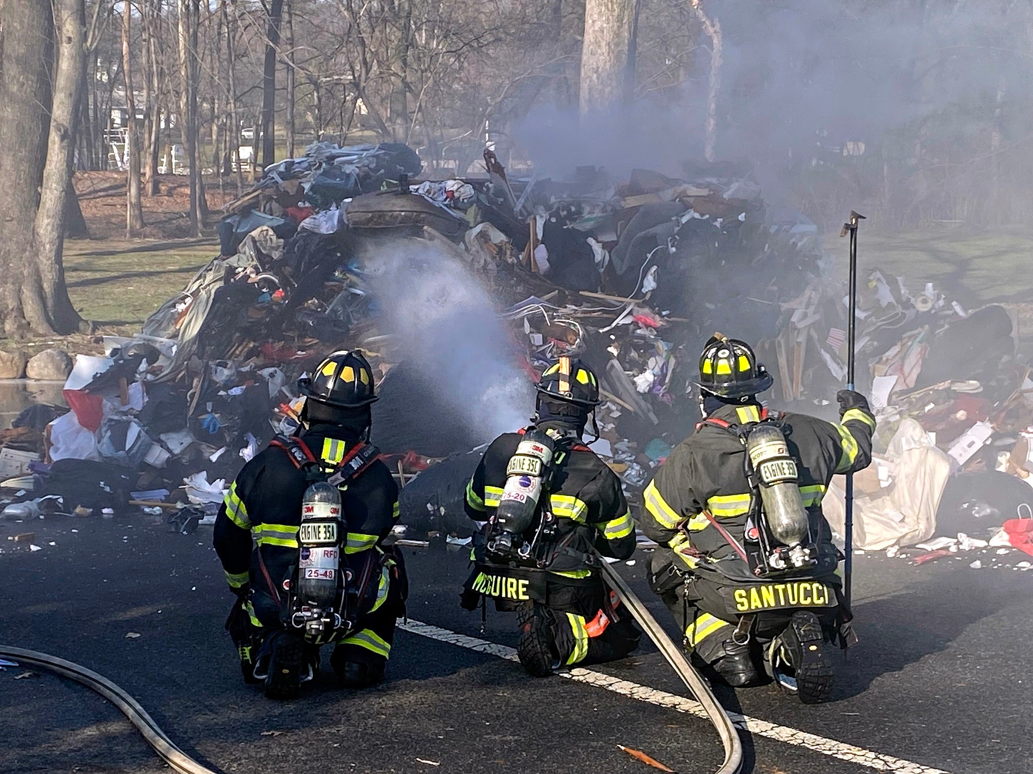 Village of Ridgewood : Quick Thinking Crew Diverted Truck to the Graydon Pool Parking lot Avoiding Disaster 648794786 1565077738954070 4669281472228039126 n