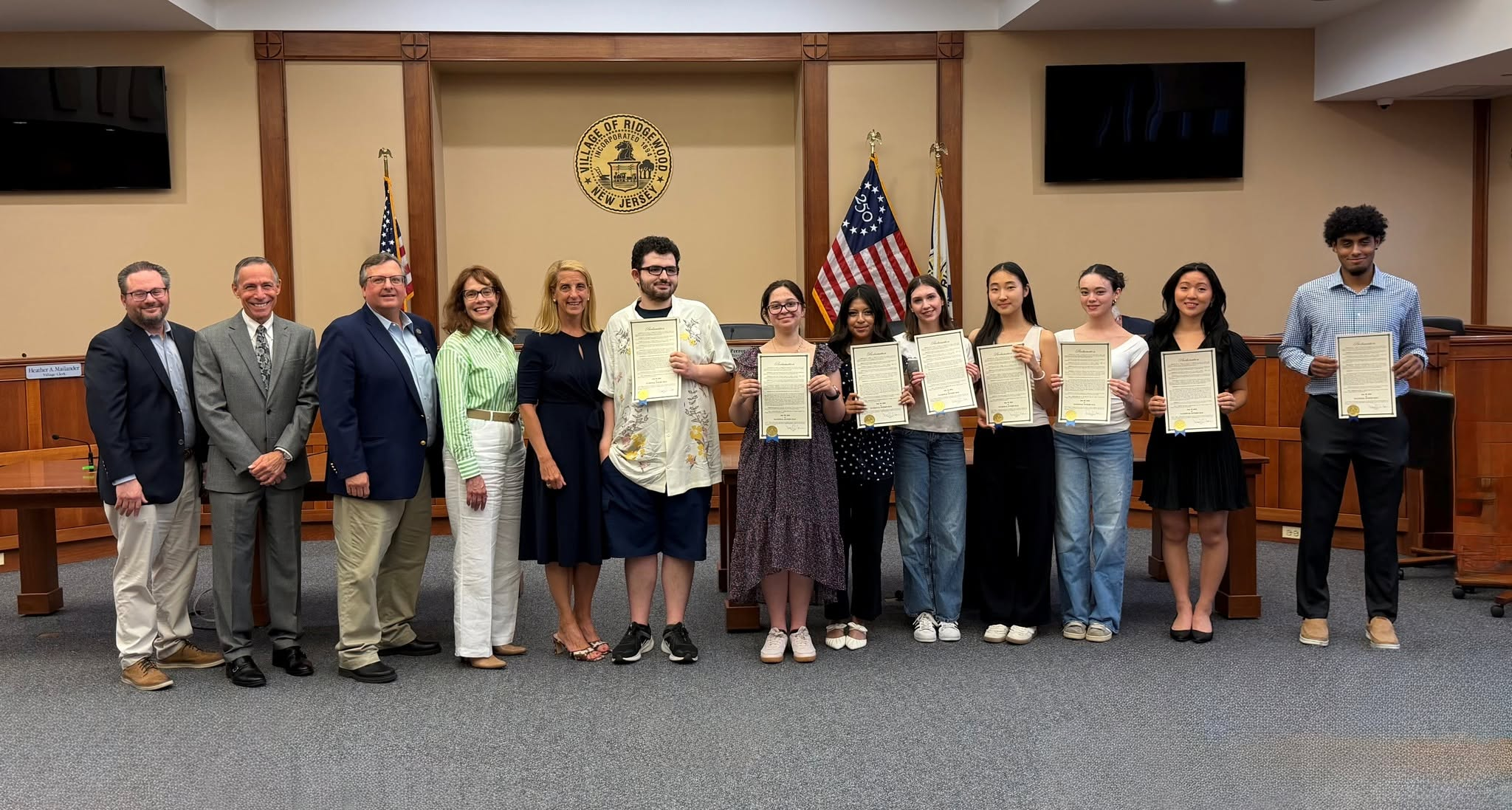 Council Proclaims National Intern Day for the Village of Ridgewood 721601431 1431409222352921 2069577613446271199 n 1