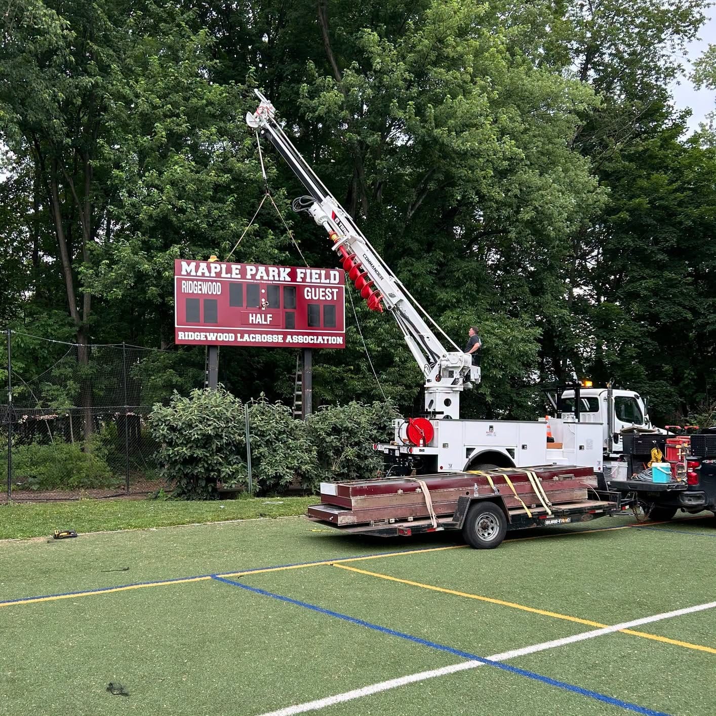 New Upgraded Scoreboard Installed at Ridgewood’s Maple Park Field 727629175 1492880112589884 7922991454064820727 n
