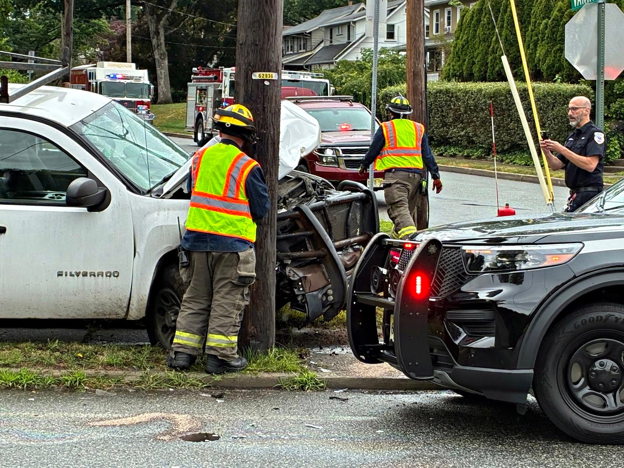 Severe Crash in Hawthorne: Pickup Obliterates Utility Pole, Shuts Down Southbound Lincoln Ave 729480416 1662779762517200 725546970866388359 n