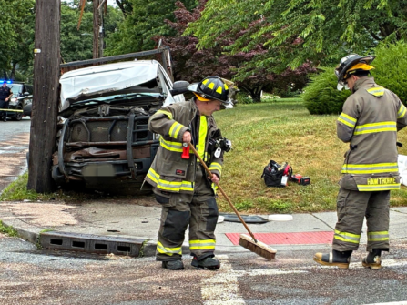 Severe Crash in Hawthorne: Pickup Obliterates Utility Pole, Shuts Down Southbound Lincoln Ave 730731726 1662779962517180 3762783212576280856 n