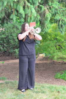 Ridgewood Knights of Columbus Hoist Historic Capitol Flag in Beautiful Flag Day Ceremony RHS Musician