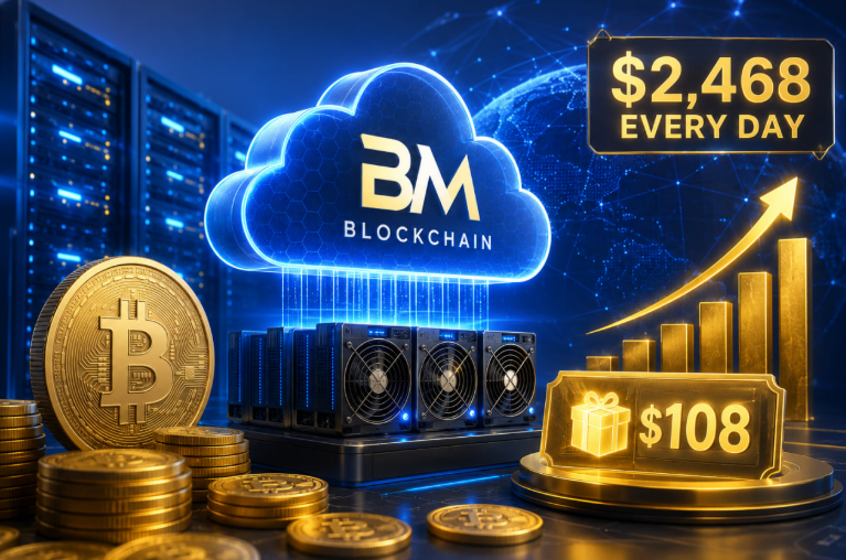 BM Blockchain is offering cloud mining that could let some users earn up to $2,468 every day. They also have a $108 bonus for new users when they sign up. Screenshot 2026 06 10 102219