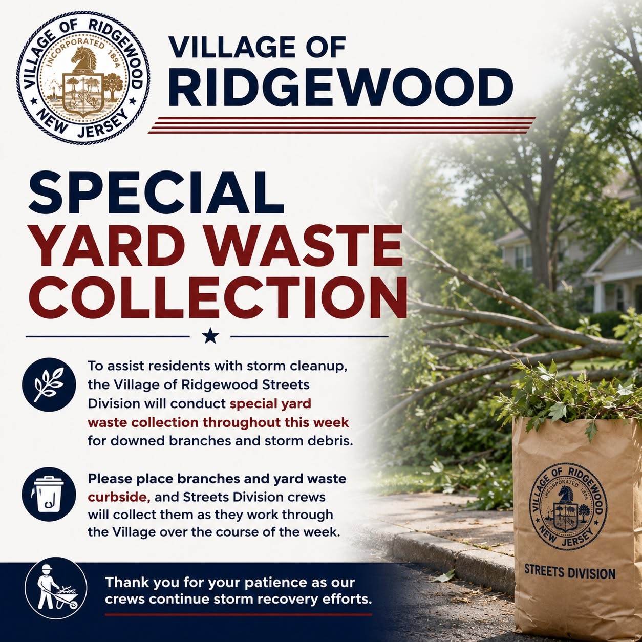 Ridgewood Launches Special Curbside Storm Cleanup: What Residents Need to Know This Week 731033772 18094633343627820 1134694291227087689 n