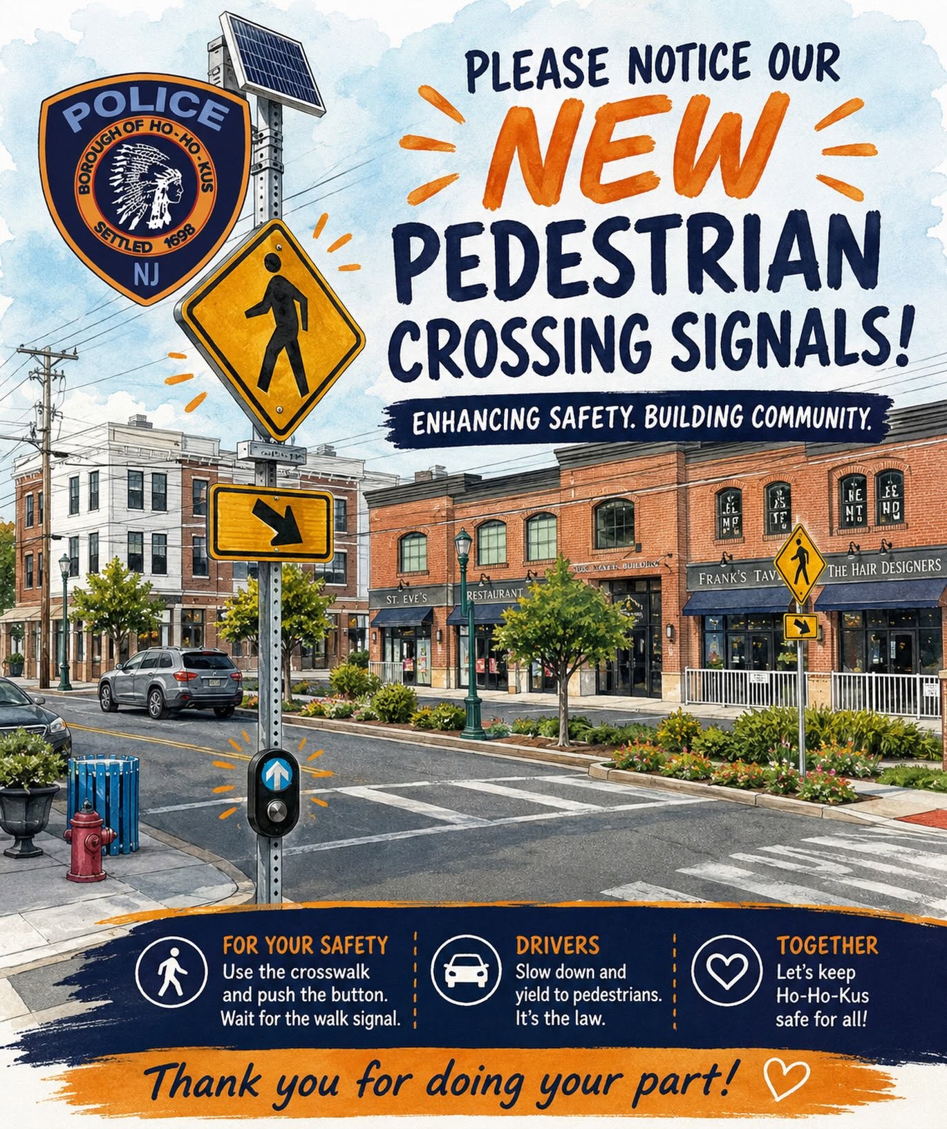 Ho-Ho-Kus Debuts High-Tech Crosswalk Upgrade on N. Maple Ave 731134116 18085396595646699 6871160384995894624 n
