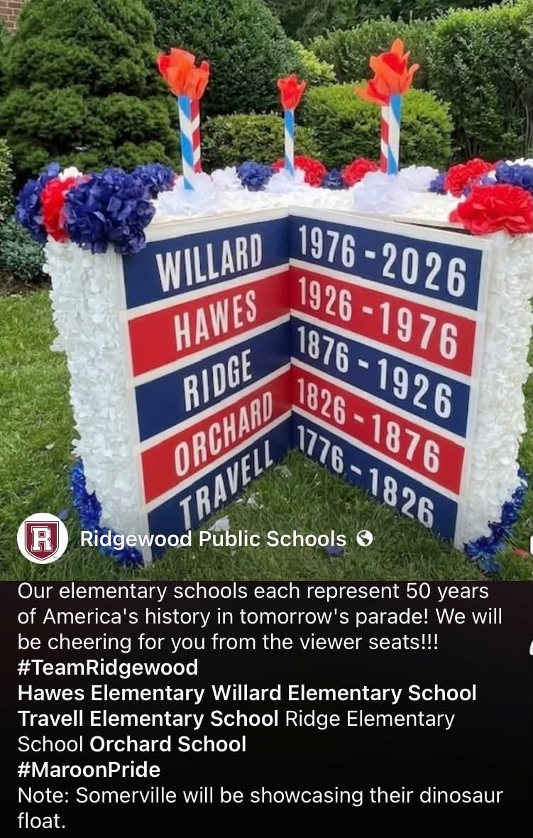 "Not a Nice Move": Ridgewood Parents Outraged After Elementary School Excluded from Massive 250th Independence Day Float Lineup 738042112 10105275561674020 2503824883225838110 n