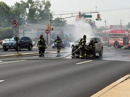 Morning Commute Chaos: Car Flame-Up in Hackensack Leaves Commuters Wondering What Happened 748327238 1432338922260825 4015423657906440451 n