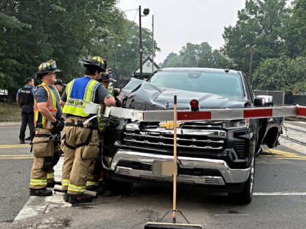 Pickup Truck Smashed by NJ Transit Train at Busy Fair Lawn Crossing 748592684 1685306946931148 3622960429399991066 n