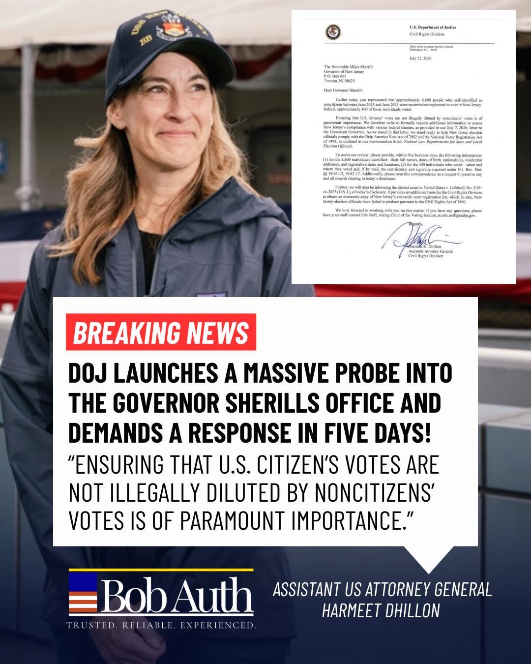 "Just the Beginning": NJ Lawmaker Sounds the Alarm Over Non-Citizen Voting Investigation 753488155 1395645599047553 5533124681641377030 n
