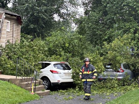 Severe Weather Causes Tree Collapse in Midland Park: Emergency Crews Respond to Susan Avenue Home 758499836 1696496539145522 3072163290500442394 n