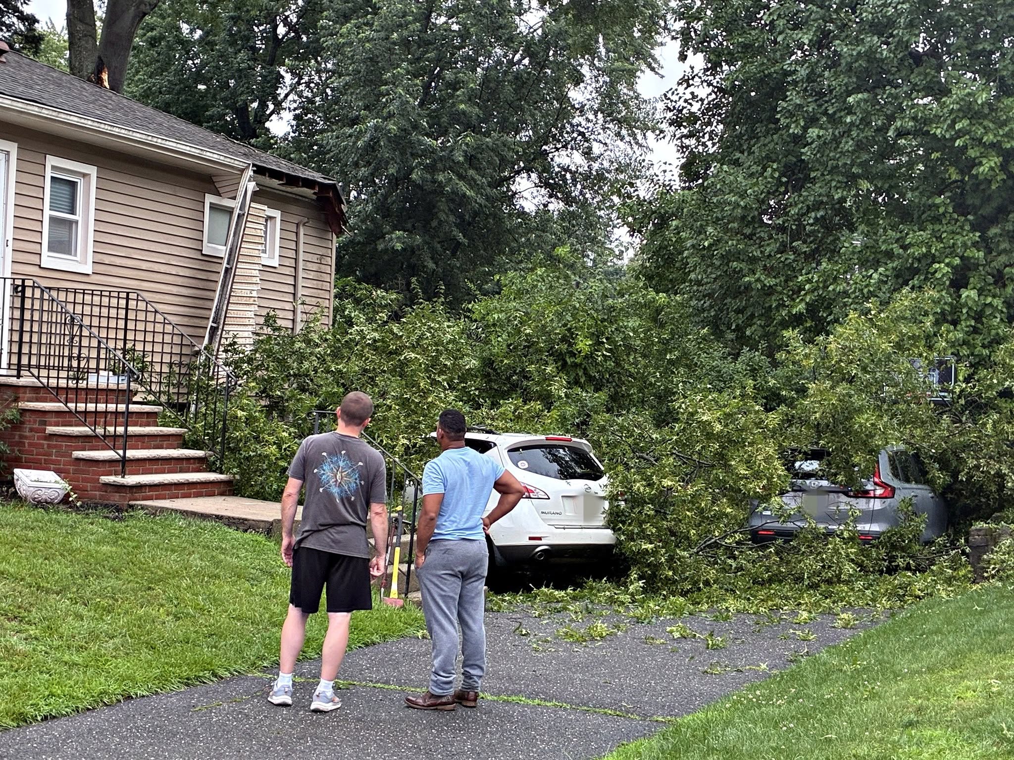 Severe Weather Causes Tree Collapse in Midland Park: Emergency Crews Respond to Susan Avenue Home 759349132 1696496559145520 25250463928405239 n