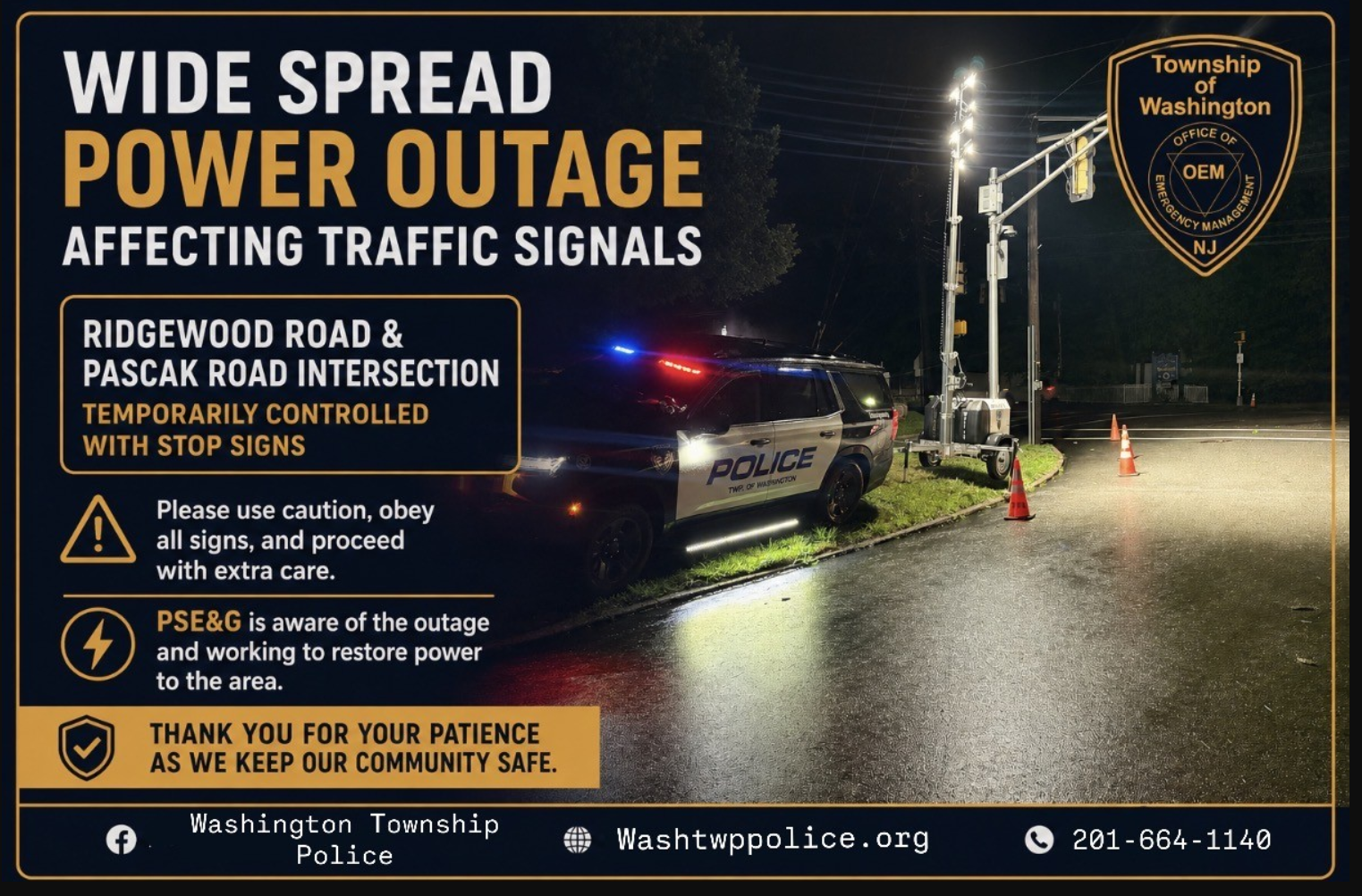 Traffic Gridlock & Blackouts: Powerful July 4th Storms Leave Parts of Washington Township in the Dark Screenshot 2026 07 05 061254