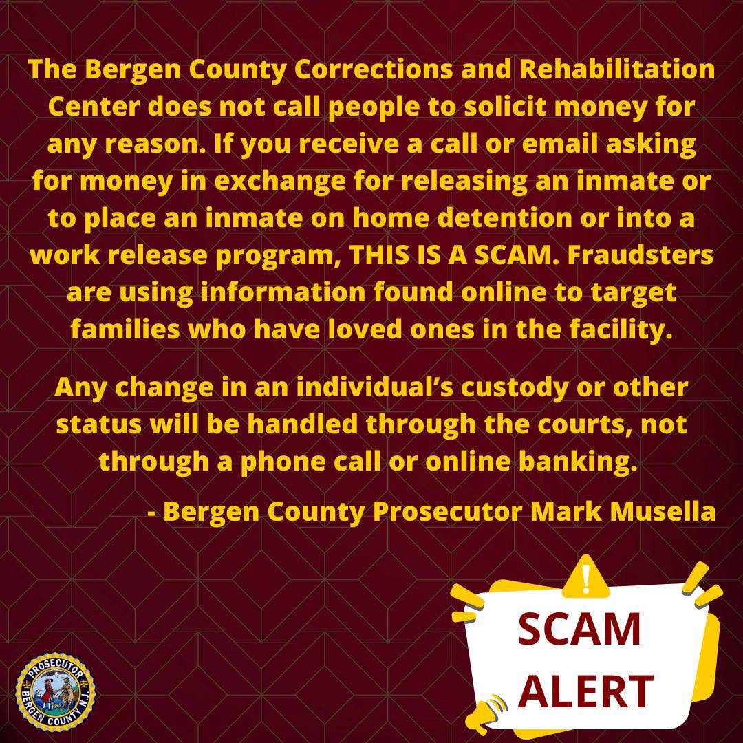 "Pay Immediately or Face Arrest": Don't Fall for This Convincing Bergen County Sheriff Phone Scam 645923292 1349562953868588 1299761009062836655 n