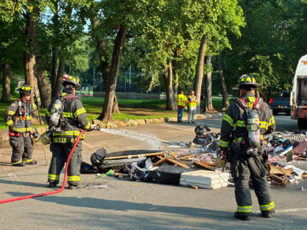 Disaster Averted in Ridgewood: Quick-Thinking Garbage Truck Driver Dumps Flaming Refuse Near Graydon Pool 767388514 3961295784165915 7285594022938203906 n