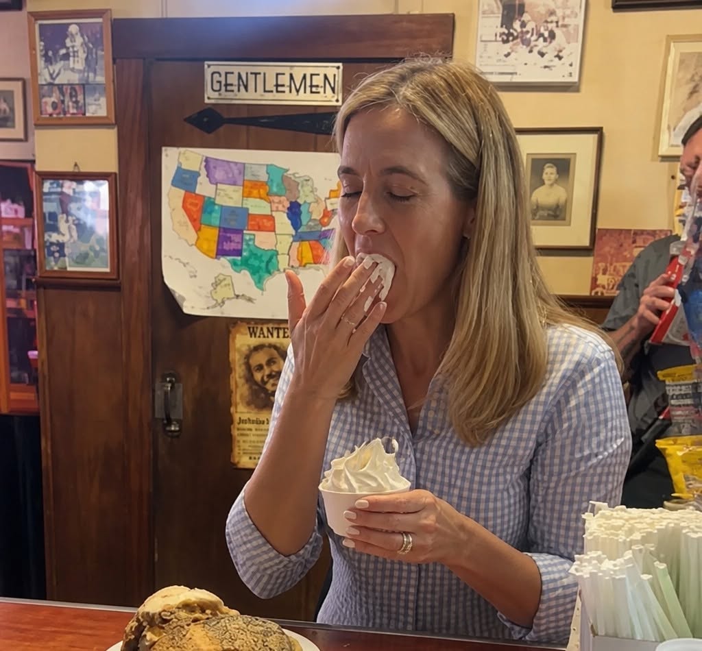 Hands-Free Ice Cream? Governor Sherrill Demonstrates NJ's New 'Skip the Stuff' Law 769051746 1088926650326046 2352857144512864017 n