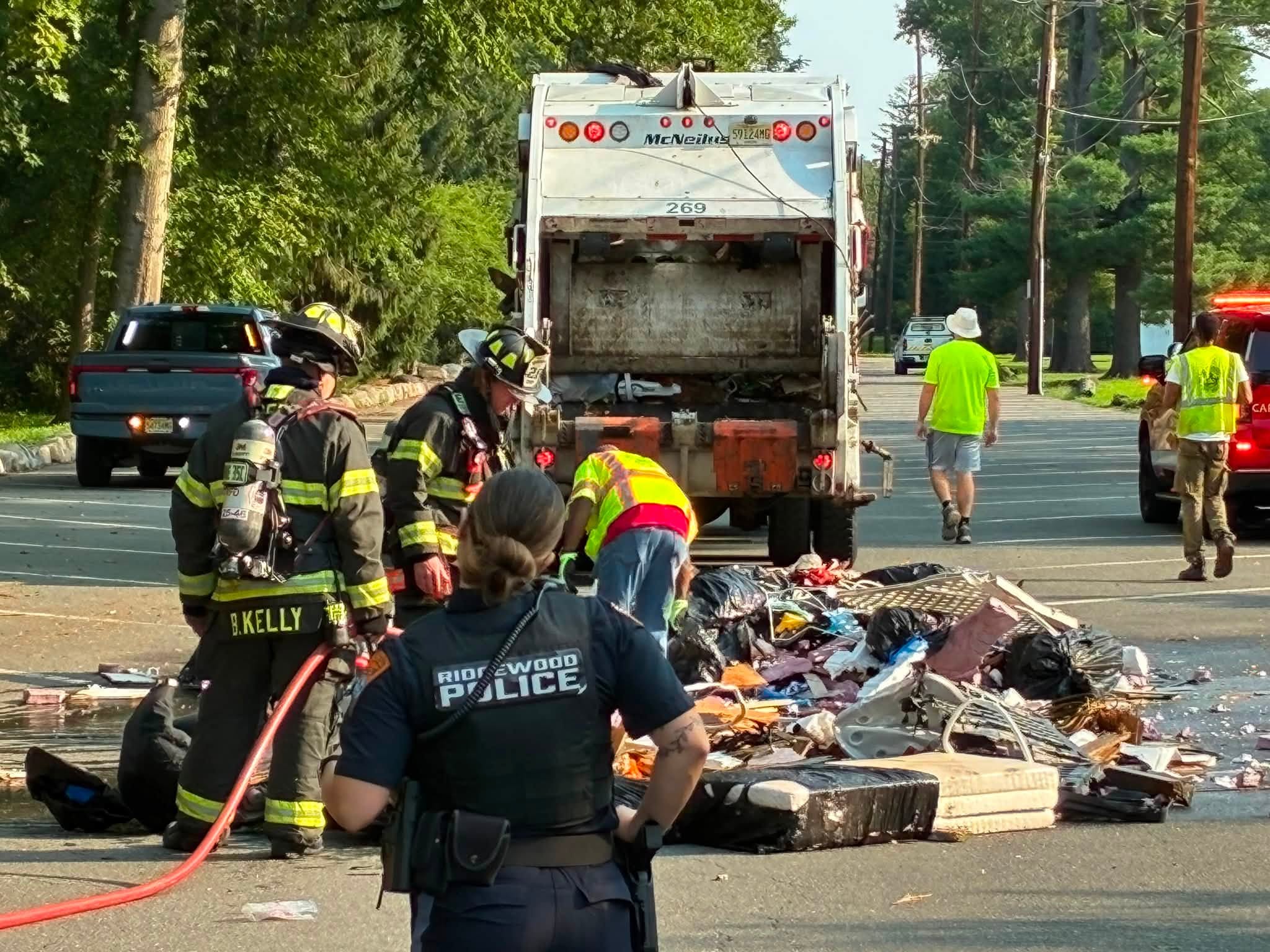 Disaster Averted in Ridgewood: Quick-Thinking Garbage Truck Driver Dumps Flaming Refuse Near Graydon Pool 773509593 3961295740832586 4536023359516810734 n