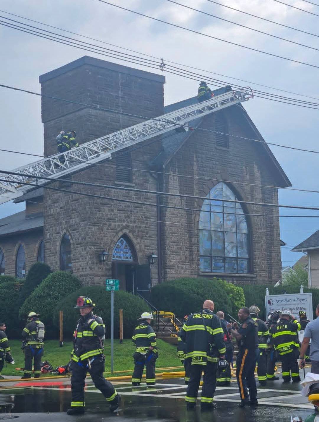 Alert Firefighters Spot Flames While on Nearby Call, Saving Carlstadt Church From Major Roof Fire 788766542 936938528798369 6087687207783567079 n