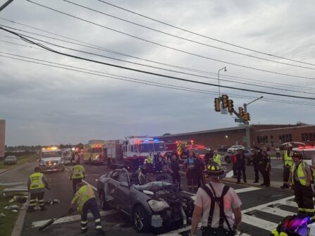 Speeding Driver Triggers 3-Car Chain-Reaction Crash on Route 46, Demolishing Maserati & Escalade 788880664 1511110657725440 819223747585421234 n