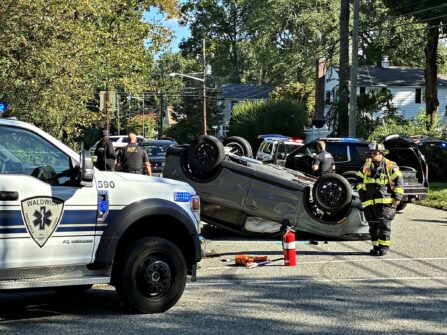 Waldwick Rollover Crash: Driver Injured in Saturday Morning Two-Car Collision 796324709 1734956368632872 1281641737366493693 n