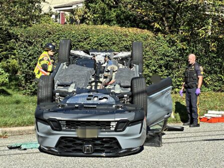 Waldwick Rollover Crash: Driver Injured in Saturday Morning Two-Car Collision 797841673 1734956378632871 8993097379839298943 n